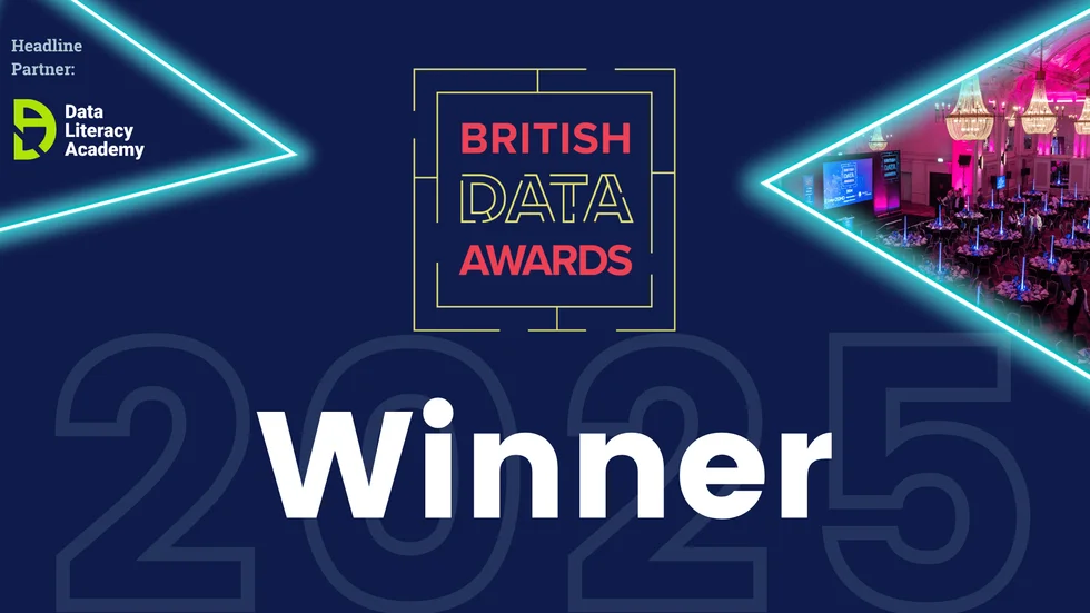 British Data Awards 2025 Winner Certificate